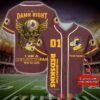 Personalized Washington Redskins Nfl Wings Skull Baseball Jersey Shirt