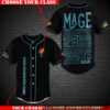 Personalized World Of Warcraft Mage Class Baseball Jersey Shirt