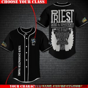 Personalized World Of Warcraft Priest Class Baseball Jersey Shirt