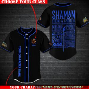 Personalized World Of Warcraft Shaman Class Baseball Jersey Shirt