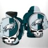 Philadelphia Eagles NFL Grateful Dead 3D Printed Hoodie/Zipper Hoodie - e767c83a21d9