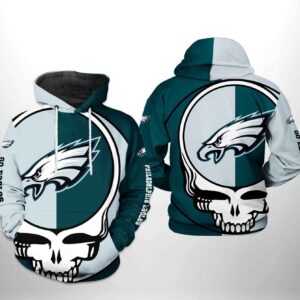 Philadelphia Eagles NFL Grateful Dead 3D Printed Hoodie/Zipper Hoodie - e767c83a21d9