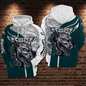 Philadelphia Eagles Nfl Football American Pit Bull Terrier 3d Hoodie For Men For Women Philadelphia Eagles All Over Printed Hoodie. Philadelphia Eagles 3d Shirt - b7eb37bf4266