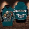 Philadelphia Eagles Nfl Football Big Logo 3D Hoodie For Men For Women Philadelphia Eagles All Over Printed Hoodie. Philadelphia Eagles 3D Full Printing Shirt - 9896fd56f517
