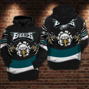 Philadelphia Eagles Nfl Football Big Logo 3d Hoodie For Men For Women Philadelphia Eagles All Over Printed Hoodie. Philadelphia Eagles 3d Shirt - 8ce957f4665b