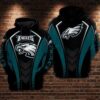 Philadelphia Eagles Nfl Football Black 3d Hoodie For Men For Women Philadelphia Eagles All Over Printed Hoodie. Philadelphia Eagles 3d Full Printing Shirt - 4c9b0511b969