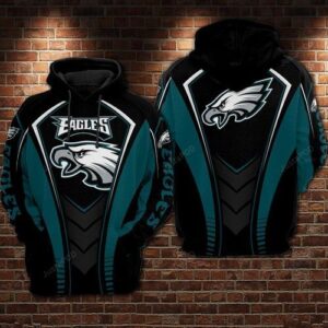 Philadelphia Eagles Nfl Football Black 3d Hoodie For Men For Women Philadelphia Eagles All Over Printed Hoodie. Philadelphia Eagles 3d Full Printing Shirt - 4c9b0511b969