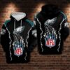 Philadelphia Eagles Nfl Football Claws 3D Hoodie For Men For Women Philadelphia Eagles All Over Printed Hoodie. Philadelphia Eagles 3D Full Printing Shirt - 31225bd78bdd