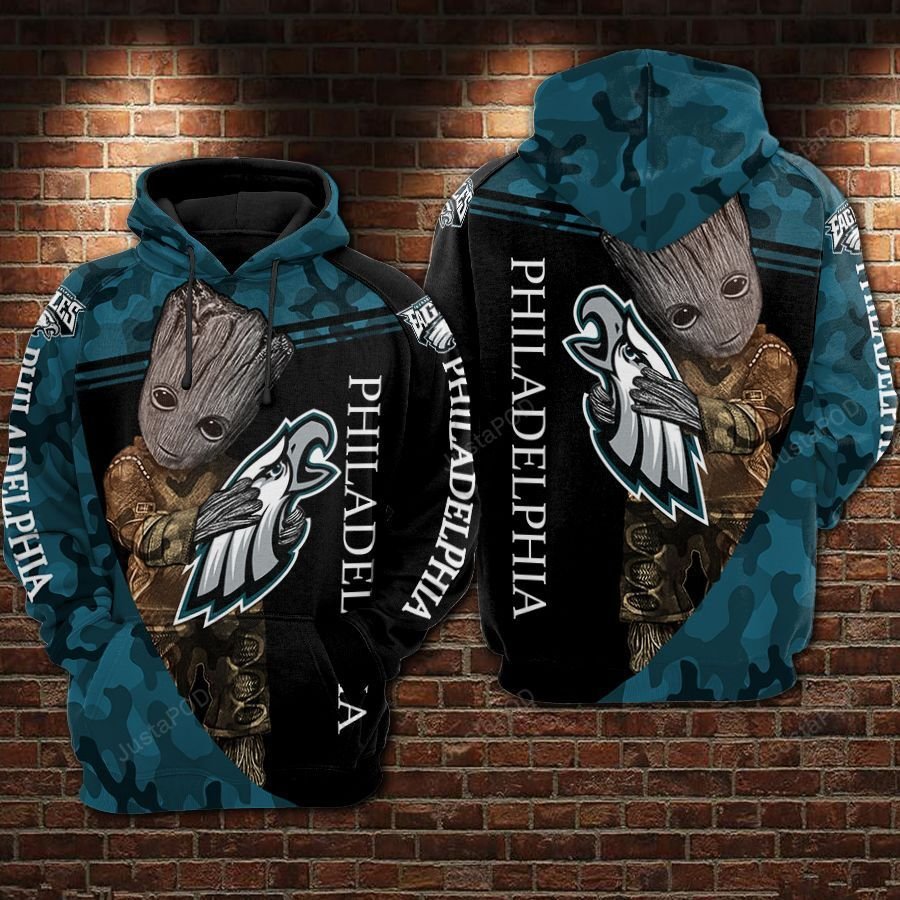 Philadelphia Eagles Nfl Football Groot Hug Logo Camouflage 3d Hoodie For Men For Women Philadelphia Eagles All Over Printed Hoodie. Philadelphia Eagles 3d Shirt - 5656514373f7 Philadelphia Eagles Nfl Football Groot Hug Logo Camouflage 3d Hoodie For Men For Women Philadelphia Eagles All Over Printed Hoodie. Philadelphia Eagles 3d Shirt - 5656514373f7