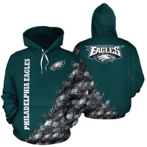 Philadelphia Eagles Nfl Football Many Logo 3D Hoodie For Men For Women Philadelphia Eagles All Over Printed Hoodie. Philadelphia Eagles 3D Full Printing Shirt - 478473b4c657