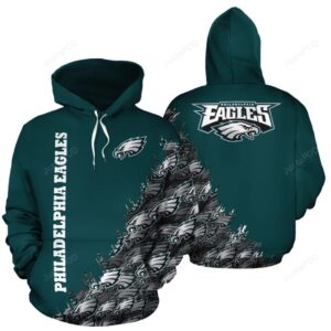 Philadelphia Eagles Nfl Football Many Logo 3d Hoodie For Men For Women Philadelphia Eagles All Over Printed Hoodie. Philadelphia Eagles 3d Shirt - adc9bbe64f3f