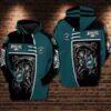 Philadelphia Eagles Nfl Football Skull Death 3d Hoodie For Men For Women Philadelphia Eagles All Over Printed Hoodie. Philadelphia Eagles 3d Shirt - b168214207d1