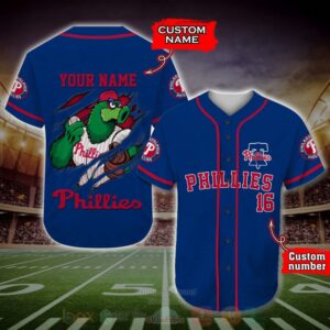 Philadelphia Phillies Mlb Personalized Baseball Jersey