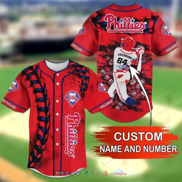 Philadelphia Phillies Mlb Personalized Baseball Jersey Shirt Philadelphia Phillies Mlb Personalized Baseball Jersey Shirt