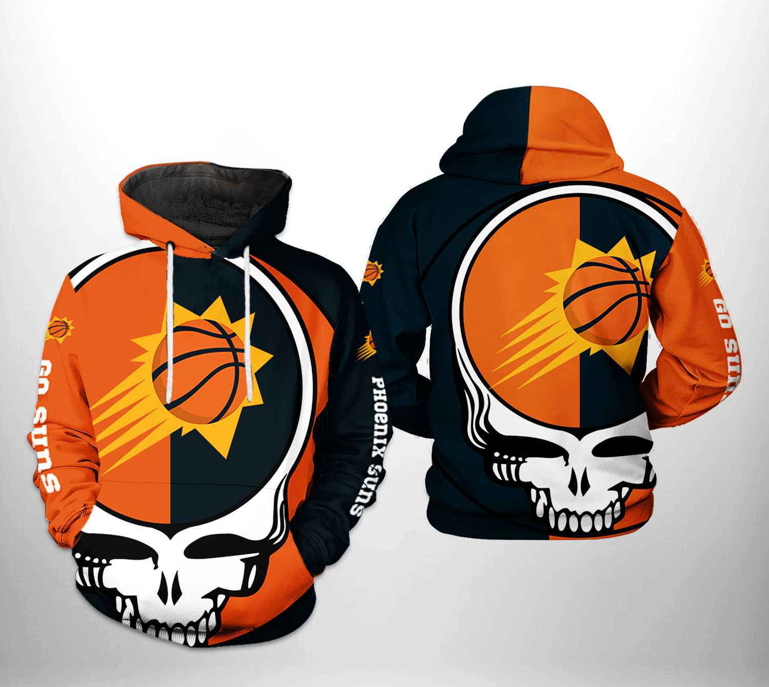 Phoenix Suns NBA Grateful Dead 3D Printed Hoodie/Zipper Hoodie - ff0a6ff8a76b Phoenix Suns NBA Grateful Dead 3D Printed Hoodie/Zipper Hoodie - ff0a6ff8a76b