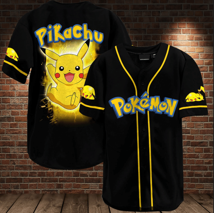Pikachu Baseball Jersey Pikachu Baseball Jersey