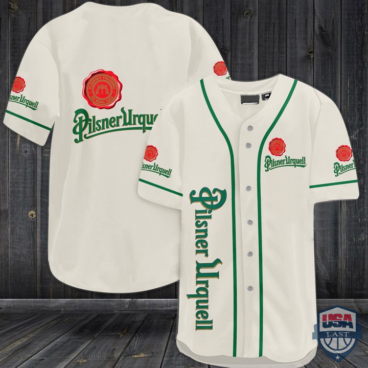 Pilsner Urquell Beer Baseball Jersey Pilsner Urquell Beer Baseball Jersey