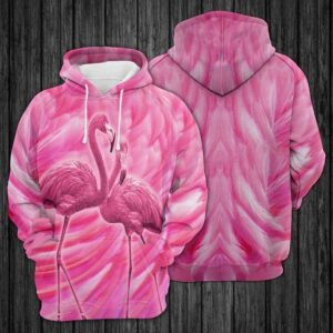 Pink Flamingo 3D Printed Hoodie/Zipper Hoodie - b908745dcbbf