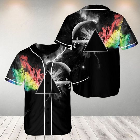 Pink Floyd The Dark Side Of The Moon Baseball Jersey Shirt Pink Floyd The Dark Side Of The Moon Baseball Jersey Shirt