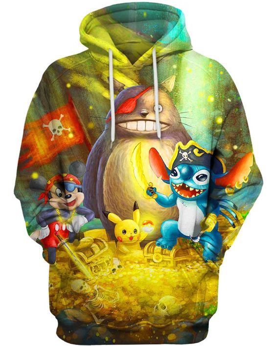 Pirates Totoro Mickey Pikachu Stitch Pullover And Zip Pered Hoodies Custom 3D Graphic Printed 3D Hoodie All Over Print Hoodie For Men For Women - 07c4c1dd0ca3 Pirates Totoro Mickey Pikachu Stitch Pullover And Zip Pered Hoodies Custom 3D Graphic Printed 3D Hoodie All Over Print Hoodie For Men For Women - 07c4c1dd0ca3