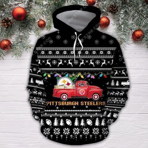 Pittsburgh Steelers Christmas Truck Ugly Christmas Pullover And Zippered Hoodies Custom 3D Graphic Printed 3D Hoodie All Over Print Hoodie For Men For Women - 2779a60b33b3 Pittsburgh Steelers Christmas Truck Ugly Christmas Pullover And Zippered Hoodies Custom 3D Graphic Printed 3D Hoodie All Over Print Hoodie For Men For Women - 2779a60b33b3