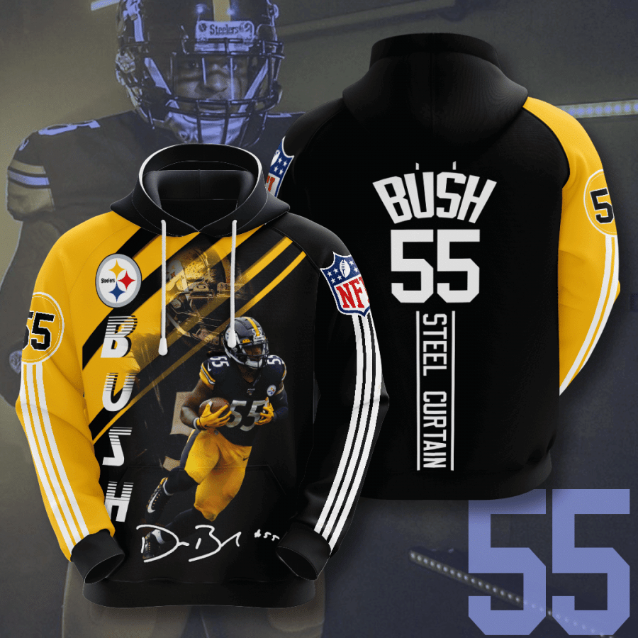 Pittsburgh Steelers Devin Bush 3D Hoodie For Men For Women All Over Printed Hoodie - 151d9360fe2a Pittsburgh Steelers Devin Bush 3D Hoodie For Men For Women All Over Printed Hoodie - 151d9360fe2a