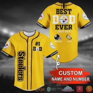 Pittsburgh Steelers Football  Nfl Personalized Baseball Jersey Shirt