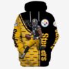 Pittsburgh Steelers Ncaa Football Many Logo 3D Hoodie All Over Printed - 4b34fc5e31bc