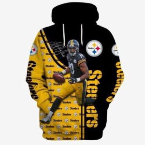 Pittsburgh Steelers Ncaa Football Many Logo 3D Hoodie All Over Printed - 4b34fc5e31bc