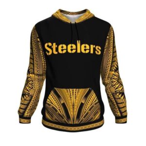 Pittsburgh Steelers Ncaa Football Maori Tattoo Gold 3D Hoodie For Men For Women Pittsburgh Steelers All Over Printed Hoodie. Pittsburgh Steelers 3D Full Printing Shirt - 99b184026e2e