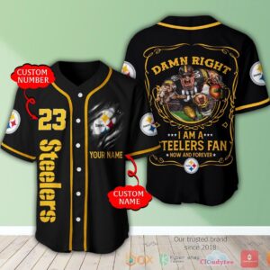 Pittsburgh Steelers Nfl 3D Personalized Baseball Jersey Shirt