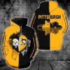 Pittsburgh Steelers Penguins Heartbeat Love Rippied 3D Hoodie For Men For Women All Over Printed Hoodie - 25945517d9c4