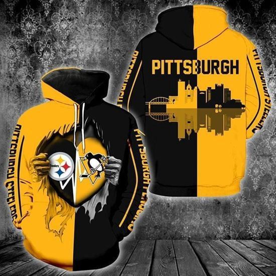Pittsburgh Steelers Penguins Heartbeat Love Rippied 3D Hoodie For Men For Women All Over Printed Hoodie - 25945517d9c4 Pittsburgh Steelers Penguins Heartbeat Love Rippied 3D Hoodie For Men For Women All Over Printed Hoodie - 25945517d9c4