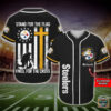 Pittsburgh Steelers Stand For The Flag Kneel For The Cross Baseball Jersey Shirt