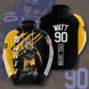 Pittsburgh Steelers T.J Watt 3D Hoodie Sweatshirt For Fans Men Women All Over Printed Hoodie - 2fe08304c6d7
