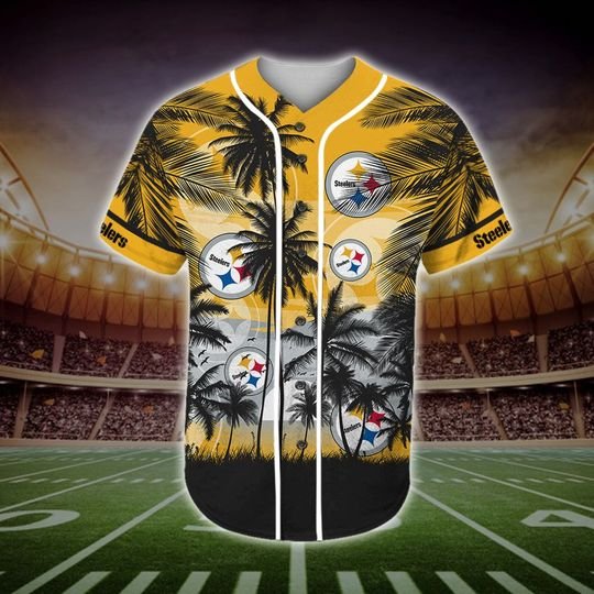 Pittsburgh Steelers Tropical Baseball Jersey Pittsburgh Steelers Tropical Baseball Jersey