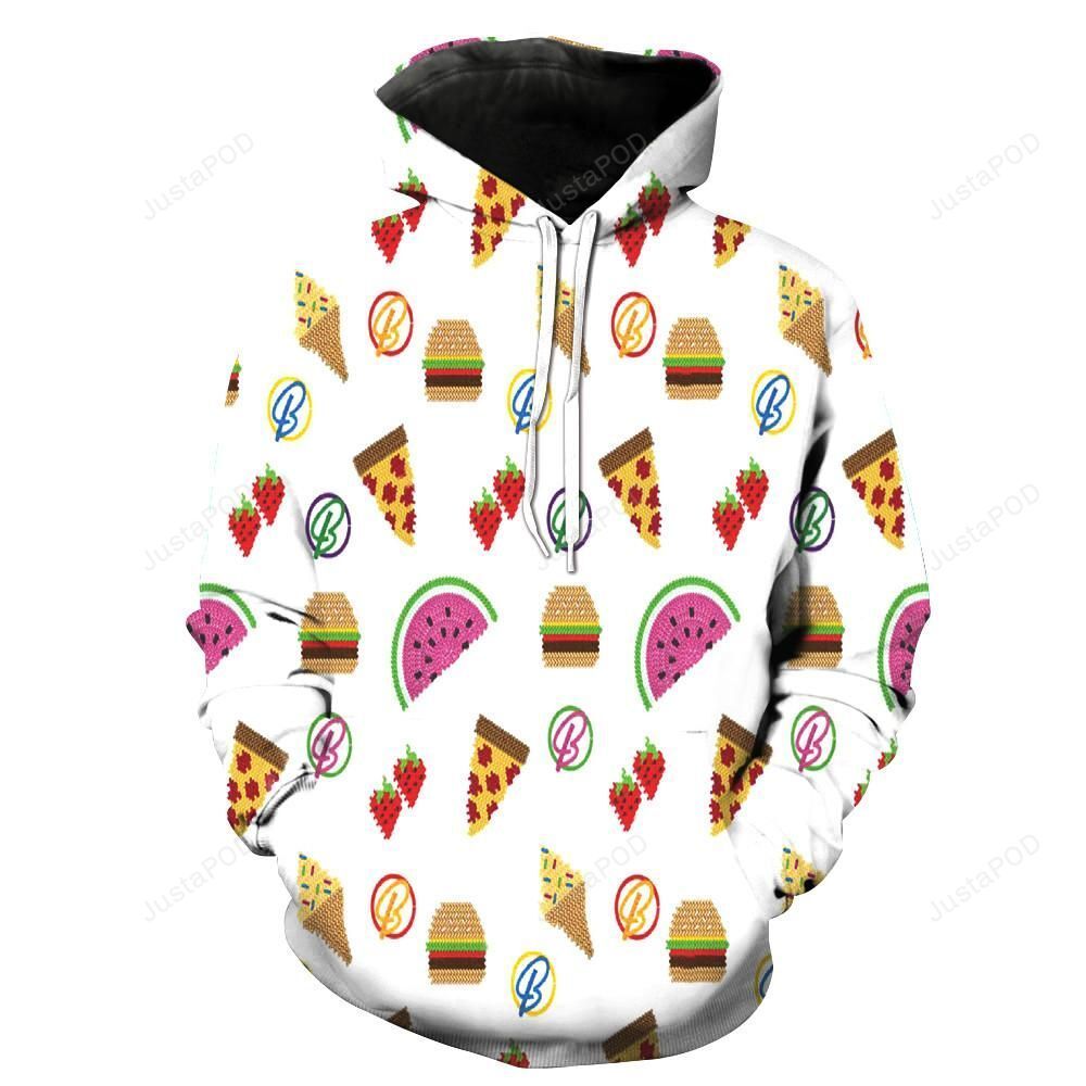 Pizza Ice Cream Watermelon Hamburgers Strawberries 3D Hoodie For Men Women All Over 3D Printed Hoodie - 98c33fe32927 Pizza Ice Cream Watermelon Hamburgers Strawberries 3D Hoodie For Men Women All Over 3D Printed Hoodie - 98c33fe32927