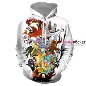 Pokemon All in One White 3D Hoodie For Men Women All Over 3D Printed Hoodie - fa311ed9bfad