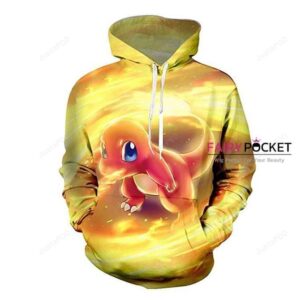 Pokemon Charmander Yellow 3D Hoodie For Men Women All Over 3D Printed Hoodie - 4601b30035aa