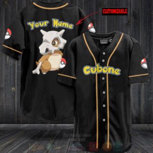 Pokemon Cubone Personalized Baseball Jersey