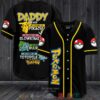 Pokemon Daddy You Are As Strong As Piakchu Baseball Jersey
