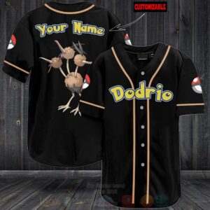 Pokemon Dodrio Personalized Baseball Jersey