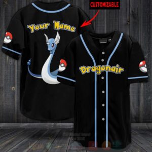 Pokemon Dragonair Personalized Baseball Jersey