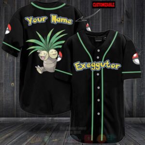 Pokemon Exeggutor Personalized Baseball Jersey
