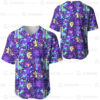 Pokemon Ghost Seamless Pattern Baseball Jersey