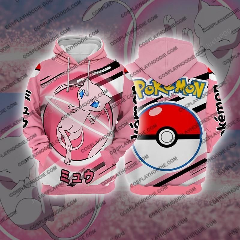 Pokemon Mew Cosplay 3D Hoodie For Men Women All Over 3D Printed Hoodie Jacket - 8ca0de9b2169 Pokemon Mew Cosplay 3D Hoodie For Men Women All Over 3D Printed Hoodie Jacket - 8ca0de9b2169