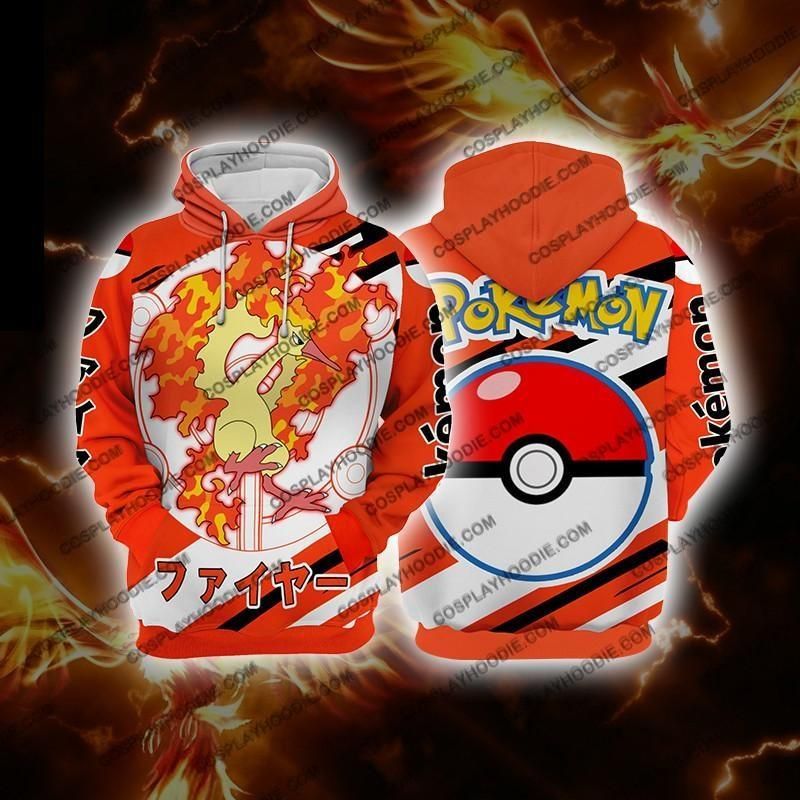 Pokemon Moltres Cosplay 3D Hoodie For Men Women All Over 3D Printed Hoodie Jacket - 773b2ddf340b Pokemon Moltres Cosplay 3D Hoodie For Men Women All Over 3D Printed Hoodie Jacket - 773b2ddf340b