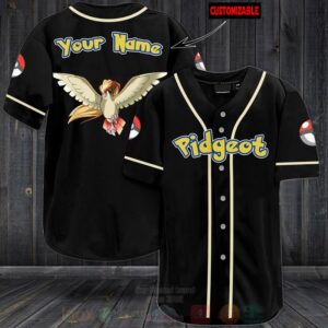 Pokemon Pidgeot Personalized Baseball Jersey