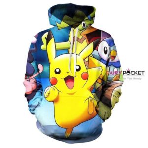 Pokemon Pikachu Blue 3D Hoodie For Men Women All Over 3D Printed Hoodie ï¿½ B - 210a92415f17