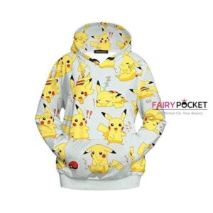 Pokemon Pikachu Grey 3D Hoodie For Men Women All Over 3D Printed Hoodie - 9fd30943fead